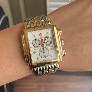 Michele Deco Two-Tone Watch